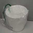 UUJOLY Plastic Small Trash Can Wastebasket, Garbage Container Basket for Bathrooms, Laundry Room, Kitchens, Offices, Kids Rooms, Dorms, (White, 1.8 Gallon)