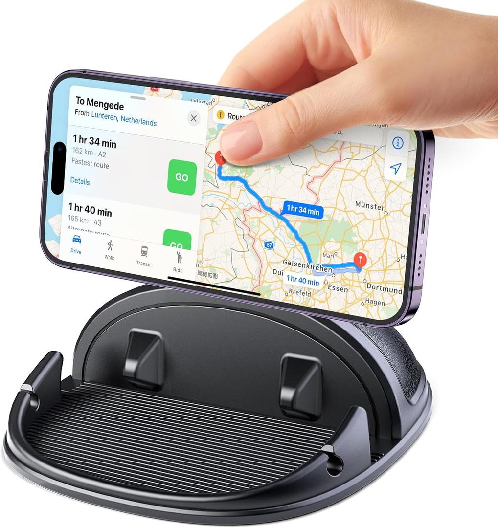 Beeasy Car Phone Holder, Dashboard Phone Holder for Car Anti-Slip Silicone Car Pad Phone Mount, Hands Free Phone Stand Compatible with iPhone, Samsung, Android Smartphones, GPS Navigation Devices