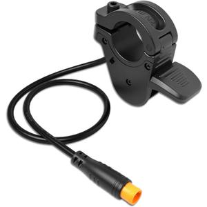 300X Ebike Thumb Throttle, Ebike Throttle 3 Pin for 7/8" 22mm Left and Right Handlebars, Thumb Throttle Compatible with 24V 36V 48V 60V 72V Electric Bikes & Scooters