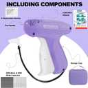 Stitch Gun for Clothes, Mini Stitchy Sewing Gun Stitchy Quick Clothing Fixer Gun with 6 Needles, 2500 White & 2500 Black Fasteners, Handheld Tagging Gun for Speedy Clothing Fixer Micro Tagging Gun