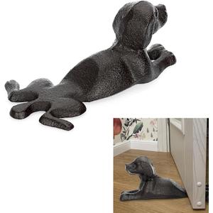 Sumnacon Cast Iron Door Stop - Heavy Duty Rustic Door Stopper Avoid Drilling Hole, Vintage Metal Door Wedge on Floor Surface for Home Office Commercial Industrial Dachshund