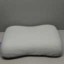 C CUSHION LAB Deep Sleep Pillow, Patented Ergonomic Contour Design for Side & Back Sleepers, Orthopedic Cervical Shape Gently Cradles Head & Provides Neck Support & Shoulder Pain Relief - Calm Green, Size 35*60 cm