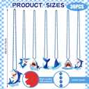 36 Pcs Beads Necklace Jewelry Accessories Necklaces Chains Pendant Party Decorations Gift for Women Men Party Favor Summer Birthday Holiday Costume Cosplay