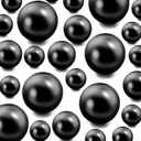 420Pieces Floating NO Hole Pearls for Centerpiece Glass Vases,Floating Black Pearls Beads for Tall Vase Filler Floatings Candles for Wedding