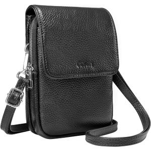 befen Genuine Leather Crossbody Bags for Women, Cell Phone Cross body Purse Bag with RFID Blocking Card Slots
