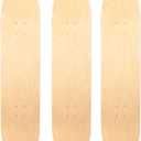 3 PCS Blank Maple Skateboard Decks, 31 x 8 inch 7-Layer Maple Double Tail Skateboard Decks Set of 3