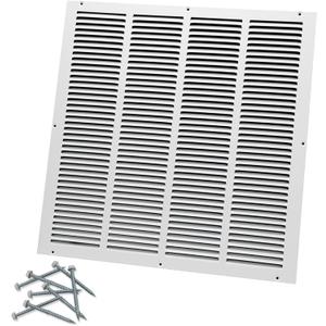 Howeall 20"W x 20"H [Duct Opening Size] Steel Return Air Grille, Air Return Vent Cover for Ceiling and Sidewall - HVAC Air Vent Covers - [Outer Dimensions: 21.75"W x 21.75"H]