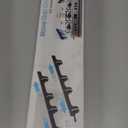 Stove Gap Covers, 2 Pack Stainless Steel Stove Gap Filler, Heat Resistant Oven Gap Filler Adjustable Length 13.8" to 27.5", Range Trim Kit Non-Slip Stove Guard Between Stove Top & Counter - Black