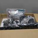 Ceiling Fans with Lights - 42 Inch Low Profile Ceiling Fan with Light and Remote, Reversible DC Motors, 3CCT Dimmable Timer Noiseless, Black Flush Mount Ceiling Fan for Bedroom/Living Room