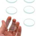 EISCO 6pc Optical Lens Set, 2" (50mm) Diameter - 3 Double Convex Lens & 3 Double Concave Lens - 200mm, 300mm, 500mm Focal Lengths - Optically True Glass - Ground, Beveled Edges
