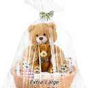 6PCS Extra Large Cellophane Gift Bags 40x50 Inch Easter Clear Cellophane Wrap Storage Bags for Easter Gift Baskets Decorations Baby Bridal Shower Wedding Party Favor Birthday Candy 2.5 Mil Thick