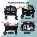 MRZLB Luxury Wagon Stroller for 2 Kids & Cargo-Lightweight Travel Stroller