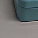 Jssmst Locking Metal Cash Box with Coin Lid, 11.8L x 9.5W x 3.5H Inches, Safe Money Box with Key Lock, Light Blue, SMCB0519LB