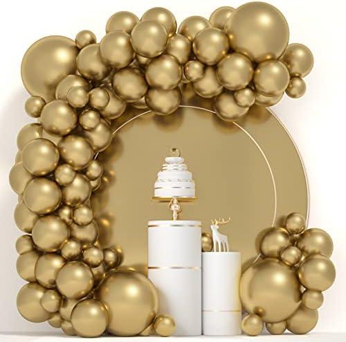 Black Balloons 84 pcs Arch Kit - 5 inch, 12 inch, 18 inch Matte Black Latex Balloons for Birthday, Baby Shower, Wedding