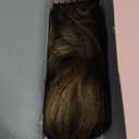 REECHO Ponytail Extension, 24" Claw Clip in Ponytail Extensions Long Curly Wavy Ponytail Hair Extension Jaw Clip on Pony Tails Hairpiece for Women - Chocolate Brown with Highlights