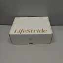 LifeStride womens Mia Strappy Heeled Dress Sandals (11 Wide, Bone)