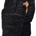 C.C Unisex Cable Knit Winter Warm Anti-Slip Touchscreen Texting Gloves, Black