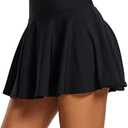 baleaf Women's Tennis Skirts High Waisted Tummy Control Pleated Athletic Golf Skorts Skirts for Running with Pockets, Size: L