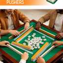 4 Pack Clear Mahjong Tile Pusher, 17.7 Inch Long Acrylic Mahjong Pushers Stick with Rounded Edge for Table Games, Accessories for 4 Players
