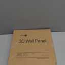 Art3d 33-Pack 3D Wall Panels for Interior Wall Decor, Modern Diamond Textured Accent Wall Paneling for Gaming Living Room TV Wall Background, 12 x 12 inch White