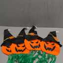 Halloween Decorations Classic Resin Pumpkin Statue Light Up Pumpkin Halloween Table Decor for Home Office Haunt House Party Decorations 4 Pack