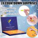 Fishing Advent Calendar 2025 for Adult Men Teen Boys Christmas Countdown 24 Day Fishing Lures Set 475 Pcs Gear and Equipment Set Christmas Surprise Gifts for Dad Men Stocking Stuffers