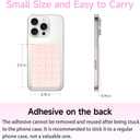 2 x 2 Pack Silicone Suction Phone Case Mount, Silicon Adhesive Smartphones Stand Sticky, Non Slip Suction Cup, Hands-Free Phone Accessories Holder for Selfies and Videos Light Pink