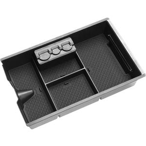 Jaronx For Dodge RAM Center Console Organizer, Storage Box for Dodge RAM 1500 (2009-2018) and 2500/3500 (2010-2018),Armrest Organizer Tray + Coin Holder (Full Console w/Bucket Seats ONLY)