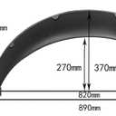 BLACKHORSE-RACING 4Pcs 3.5"/90mm Universal Car Wheel Fender Flares