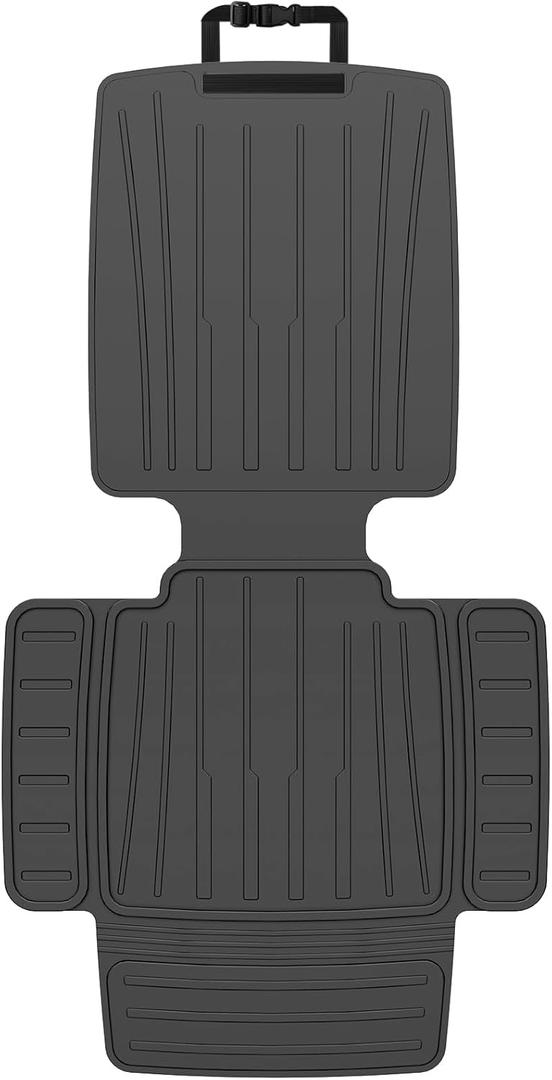 Car Seat Protector  seat Protectors for Under car SeatsWaterproof & Anti-Slip TPE Seat Protector for Child Car Seat, Universal Fit for Baby & Pet Use, BPA-FreeBlack