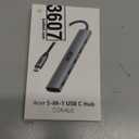 Acer 10 Gbps USB C Hub, USBC Splitter with 4*USB C 3.2 and 100W PD Port, Fast Transfer Type-C Multiport Adapter Compatible with MacBook Pro/M2/M1, iPad, Surface Pro, XPSNo Video Output