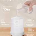 InnoGear 300ML Essential Oil Diffuser, Premium 5-in-1 Ultrasonic Aromatherapy Diffusers Scent Humidifier Aroma Diffuser Vaporizer Auto-Off Timer for Room Office Home, White, Medium