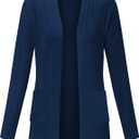 ULTRANICE Cardigan Sweaters Womens Fashion 2025 Spring Lightweight Long Sleeve Casual Tops Clothes Outfits with Pockets (Blue, S)