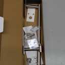 Paper Towel Holder Under Cabinet, Self Adhesive or Wall Mounted SUS304 Stainless Steel Paper Towel Holder for Kitchen, Bathroom(2 Towel Hooks, Silver)