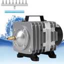 Aquarium Air Pump with Aluminum Housing, Commercial Air Pump with 8-Outlet Air Manifold, Pond Aerator Fish Tank Bubbler for Aquarium, Pond, Hydroponics (1780GPH-100W)