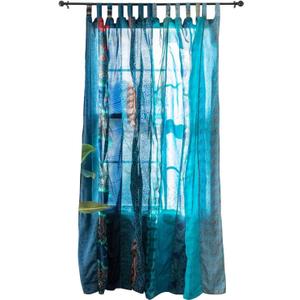 Assorted Hippie Colorful Curtains Light-Filtering Boho Curtains, Bed Canopy Panel, Tapestry or Window Treatment Patchwork (84 X 43 Inches)
