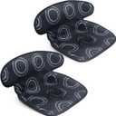 COOLBEBE Infant Car Seat Protector for Potty Training, 2 Pack Dry Waterproof Car Seat Liner Toilet Training for Baby Infant Toddler, Piddle Pads Cover Car Seat Pad for Strollers & Carseat (Black,2PC)
