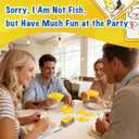 2 x Horrible Go Fish Card Game for Adults, 2+ Players, 104 Cards, Horrible Card Games for Grown Ups Party (Yellow)