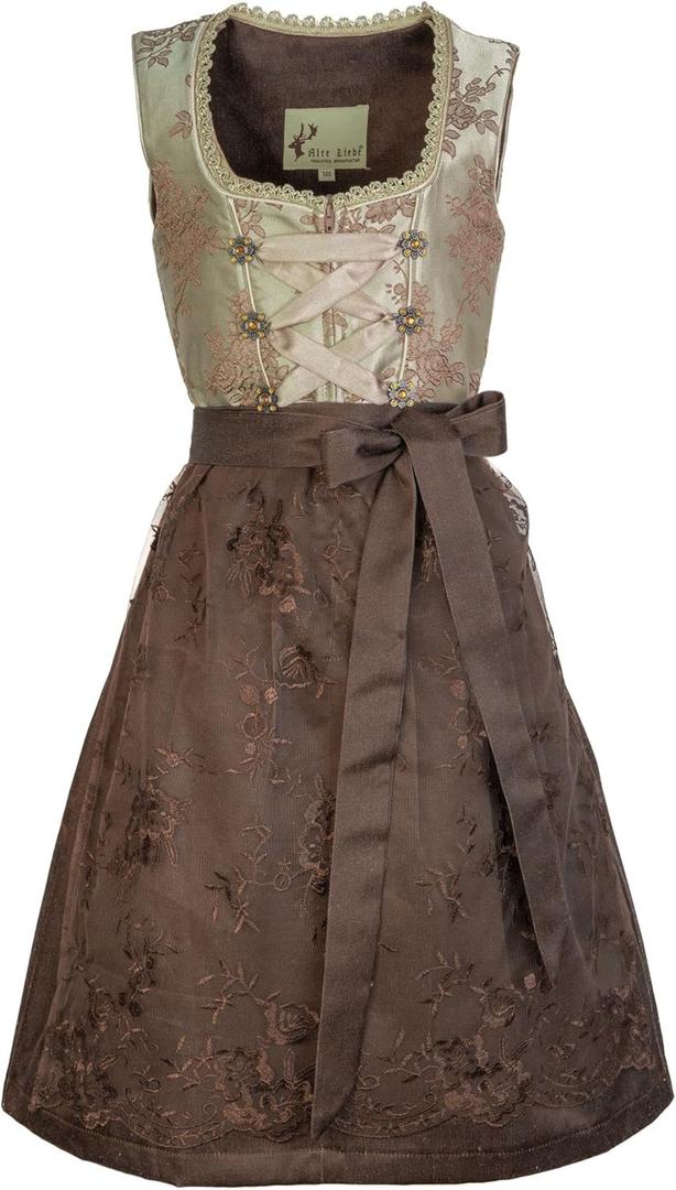 Girl's German Dirndl Dress Authentic Bavarian Oktoberfest Dress Carnival Halloween Size 4T,6,8,10,12,14