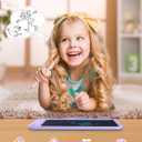 LCD Writing Tablet 10 Inch, Toys for 3 4 5 6 7 8 9 10 Year Old Boys Girls, Colorful Doodle Board Drawing Tablet, Gift for Boys Toddlers Age 3-12 Years, Memo Board, Drawing Pads with Lanyard(Purple)