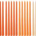 Viyffo 12 Inch Orange Taper Candles Set of 20 Unscented Smokeless Long Tall Tapered Candle for Candlesticks Sticks Wedding Home Decor Dinner