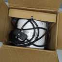 HG Power 6 Inch Exhaust Fan, 308CFM Wall Exhaust Fan for Kitchen, Metal Extractor Fan for Attic, Garage, Window Ventilation, HVAC System (White)