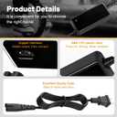 42V 2A Electric Scooter Charger, Fast Replacement Power Adapter for 36V Lithium Battery, UL Certified 5.5x2.1mm Home/Travel/Outdoor/Garage Use for Scooters, E-Bikes & E-Boards