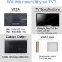 Suptek TV Wall Mount Swivel and Tilt Full Motion for Most 23 to 55 inch TV Mount up to 55lbs max VESA 400x400mm (A1+)