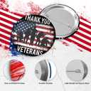 48 Pcs Veteran Button Pins, Veterans Day American Flag Lapel Pins Veterans Day Gifts, Veterans Day Decorations for Men Patriotic Accessories Costume Decorations