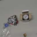 BARTOO Fuel Pressure Regulator Carburetor Parts with Fuel gauge Pressure Regulator 12-804 1-4 PSI 3/8in NPT