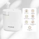 Air Lux Diffuser with Aroma Oil, Plug-in Waterless Essential Oil Diffuser, Smart Bluetooth App Control, Covers Up to 500 sq ft, 60ml Capacity, Cold Air Scent Technology, White