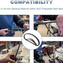 2 x 2 Pack 3037PAS Pneumatic Belt Sander Bearing Fits for Astro Pneumatic Tool Pulley Assembly with 1/2" x 18" 30 PCS Sanding Belts for Belt Sander Knife Sharpening Woodworking Metal Polishing