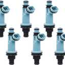 Fuel Injectors Set of 6 23250-46090 Compatible with 1998-2005 Lexus GS300, 2001-2005 Lexus lS300, 1998-2000 Lexus SC300 3.0L, Fuel injectors for 1998 Toyota Supra 2 Holes