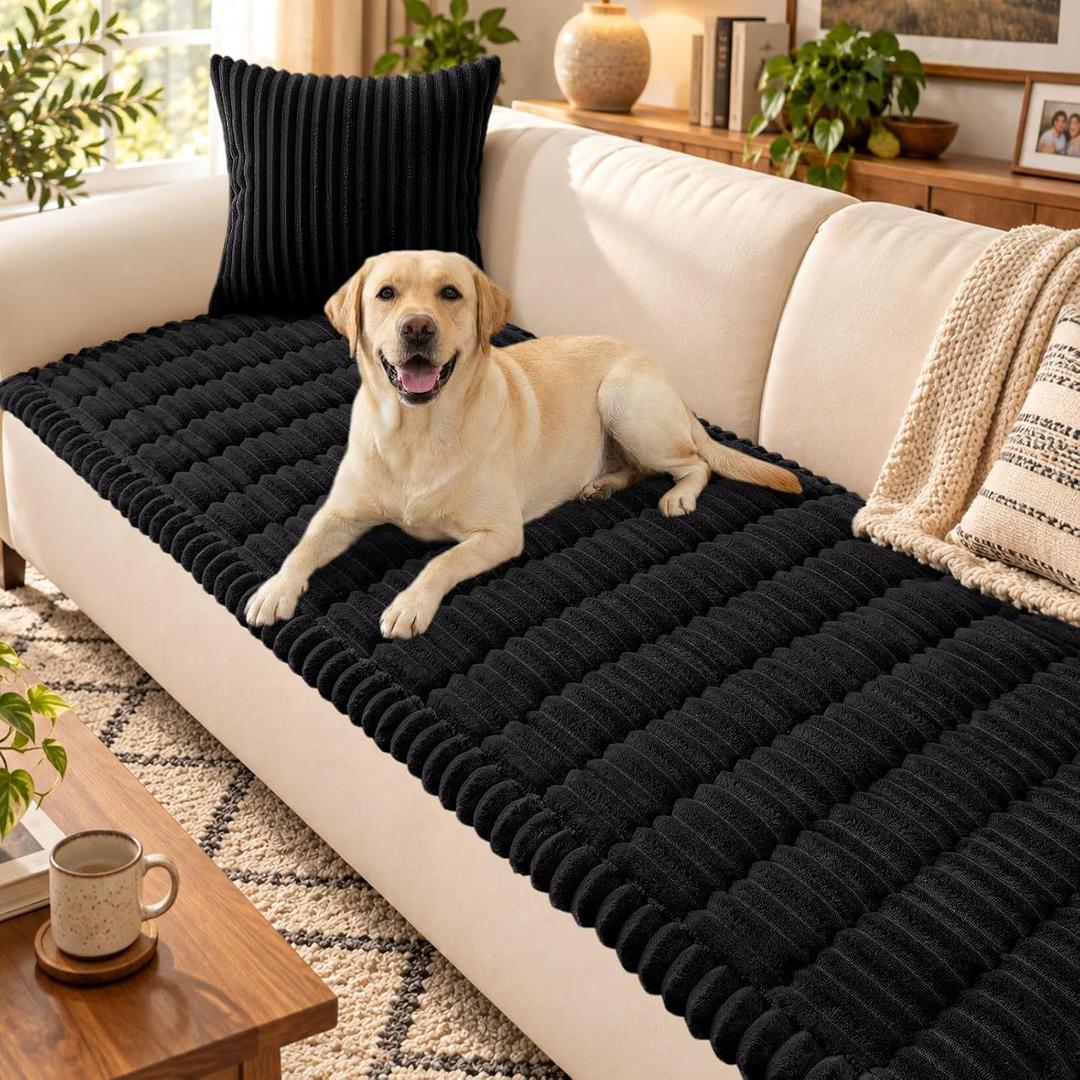 Smiry Couch Cover for Dogs, Non Slip Washable Sofa Protector for Pets